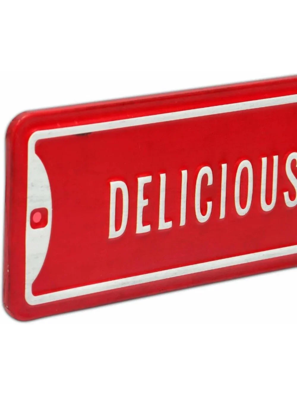 Vintage Embossed Metal Street Sign - Refreshing Soda Decor for Home or Bar
